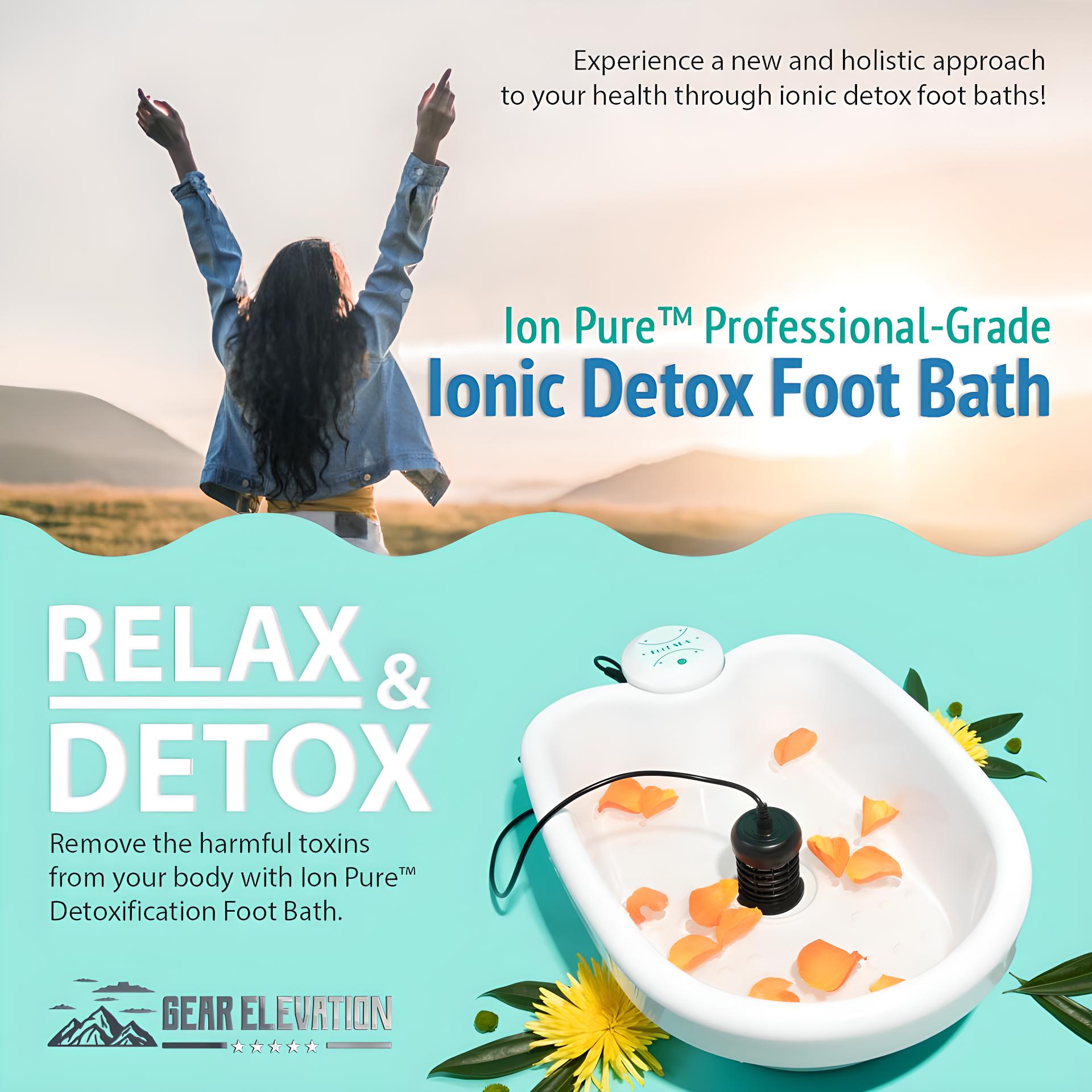 Ionisch Voetbad Detox Systeem voor Thuis – Ontgifting en Welzijn – Professioneel Ontspanningssysteem | Sansoti