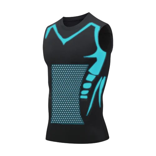 Compressievest voor Mannen met Houdingscorrectie Tourmalijn Technologie Rugondersteuning Sportkleding | Sansoti
