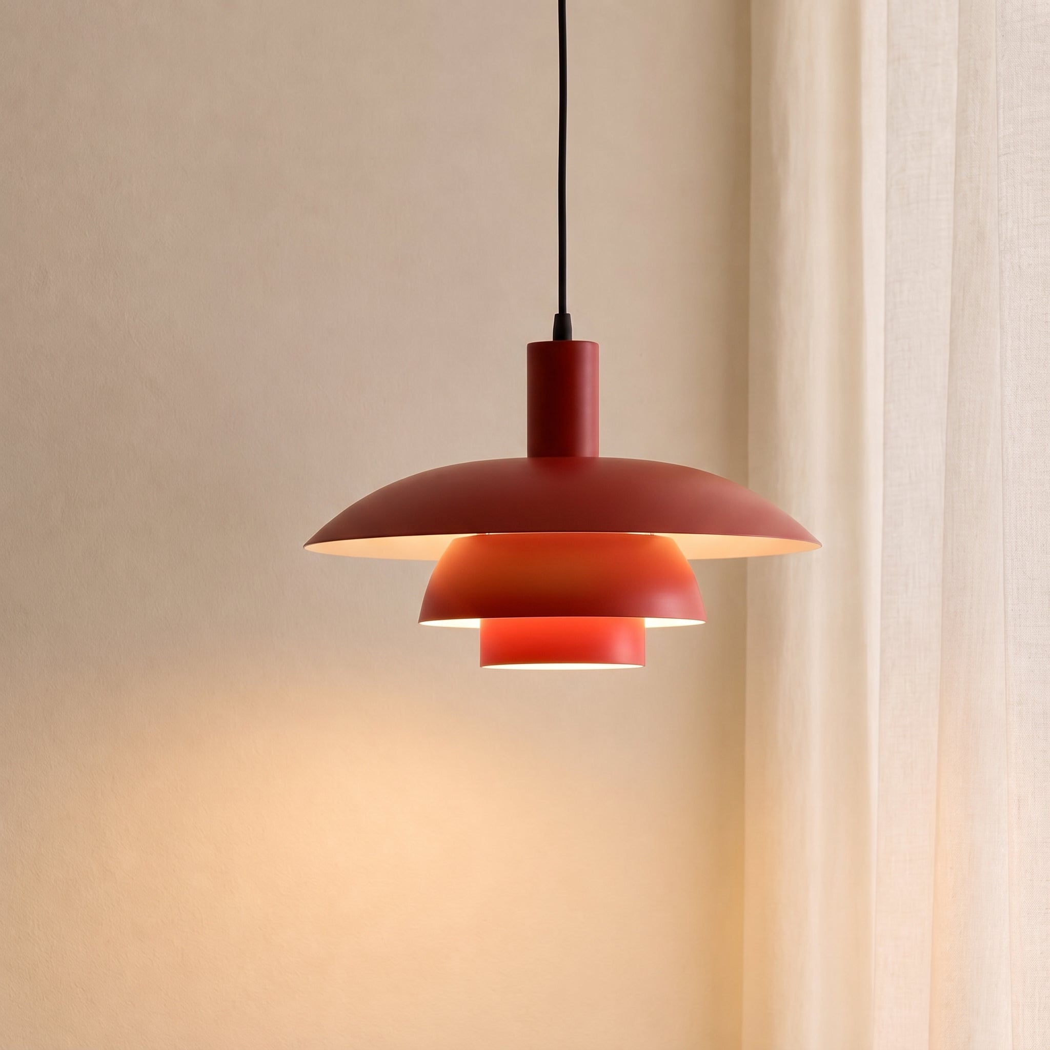 Skandinavische Metall-Pendelleuchte LED Dimmbar für Esszimmer Küche Wohnzimmer Deckenbeleuchtung 29-39cm | Sansoti
