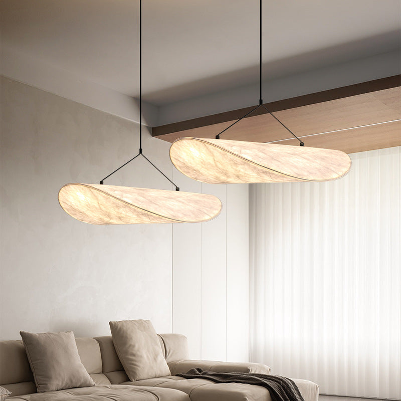 Pendelleuchte aus Seide Wolkenform Schwarz Esszimmer Wohnzimmer Schlafzimmer Stimmungsbeleuchtung Minimalistisches Design Modern | Sansoti