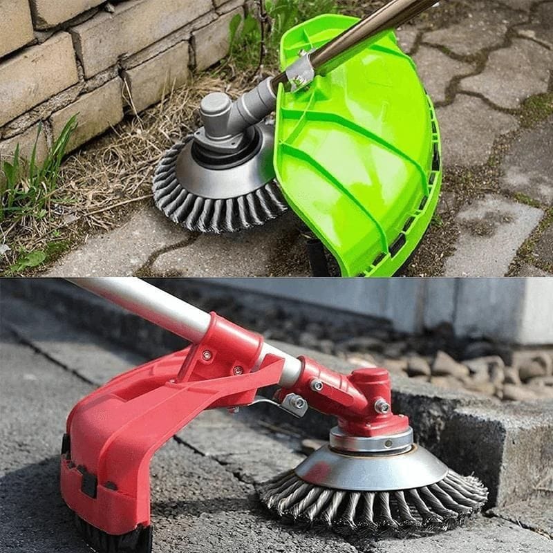 Carbon Steel Trimmer Head for Grass Trimmers with 36 Braided Wires for Weed Removal on Tiles and Patios, 15 cm | Sansoti