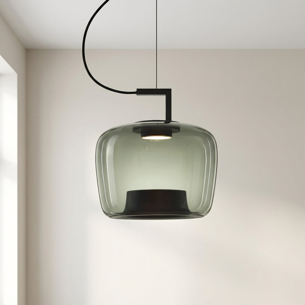 Hängeleuchte aus Glas, E27, Eisen, modernes Design, warmweißes Licht, für Küche und Esszimmer, verstellbar, stimmungsvolle Beleuchtung, skandinavischer Stil | Sansoti