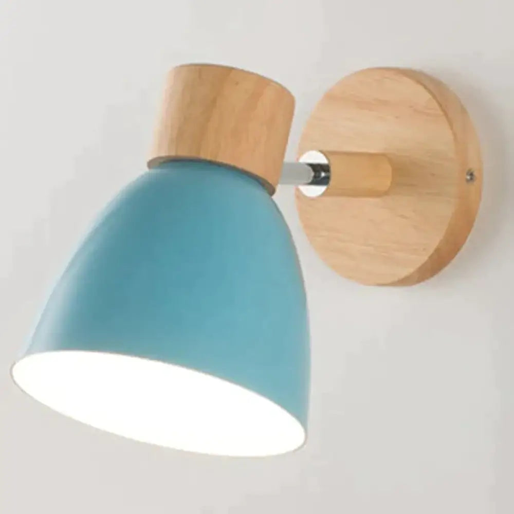Drewniana lampa ścienna do czytania, oprawka E27, skandynawski design, nastrojowe światło do czytania, lampka nocna do salonu i sypialni | Sansoti