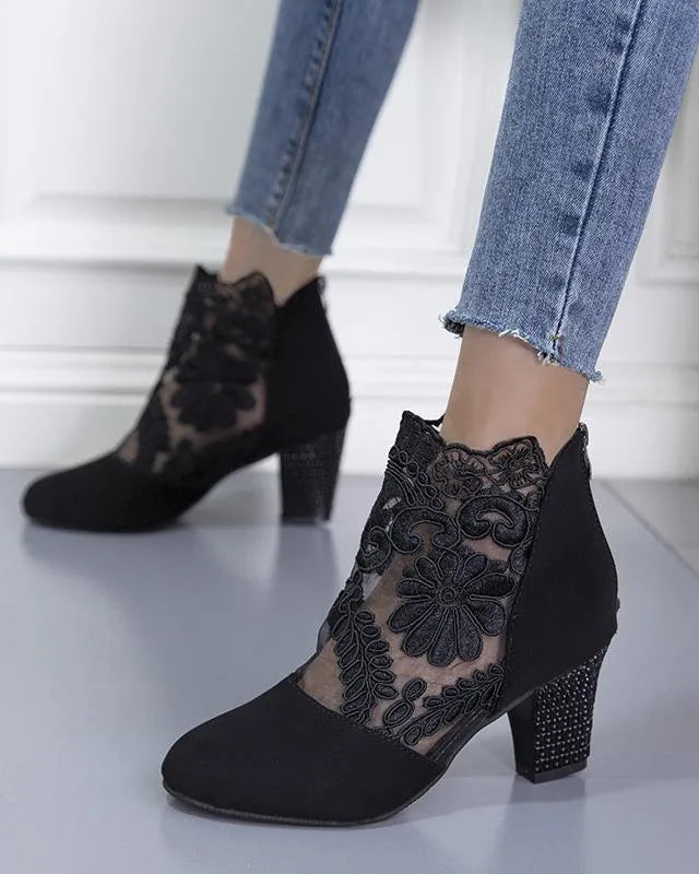 Dames Pumps met Hak Zwart Beige Rood Elegant Feestschoenen Comfortabele Hakken Party Avondschoenen Maat 35-43 | Sansoti