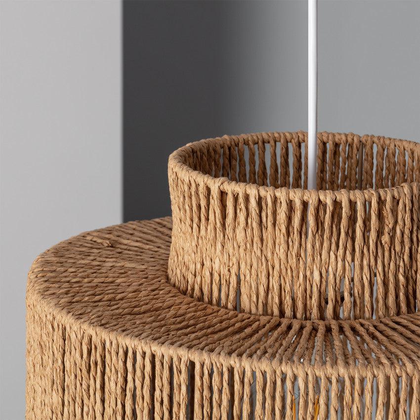 Suspension en Rotin Ø 40cm Tressée Raphia E27 Design Naturel | Restfield