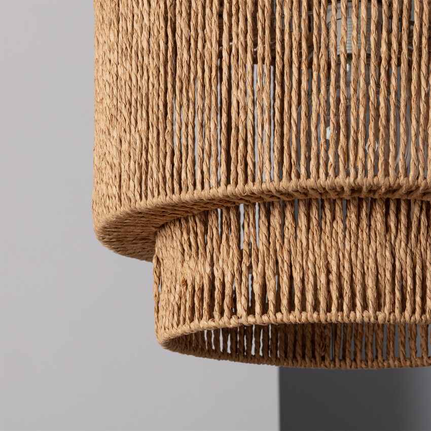Suspension en Rotin Ø 40cm Tressée Raphia E27 Design Naturel | Restfield