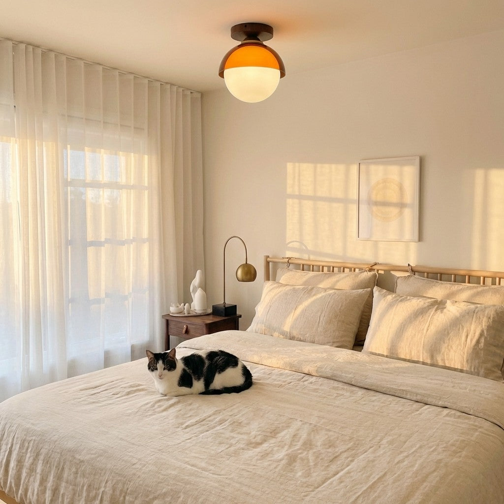 Vintage Plafondlamp met Zonsondergangstinten voor Gang en Entree – Moderne Sfeerverlichting | Sansoti