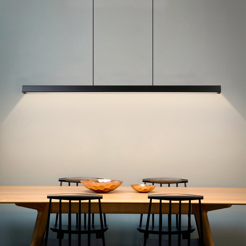Scandibeam Hängelampe LED 3000K Schwarz Esstisch Lineare Beleuchtung Modern Minimalistisch | Restfield