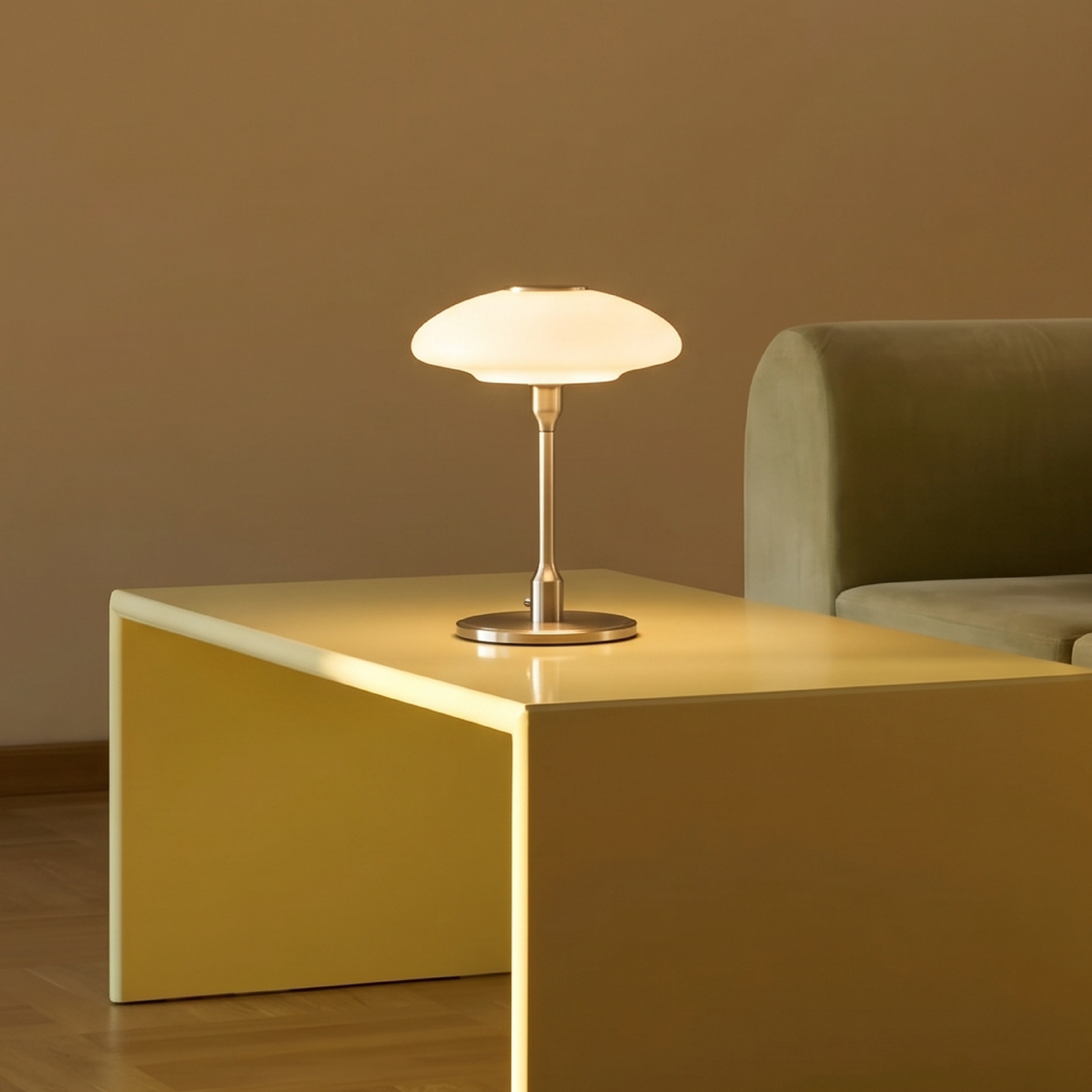 Moderne Metalen Tafellamp E14 Warm Wit LED Sfeerlicht Bureau Nachtkastje 30x42cm Scandinavisch Design | Sansoti