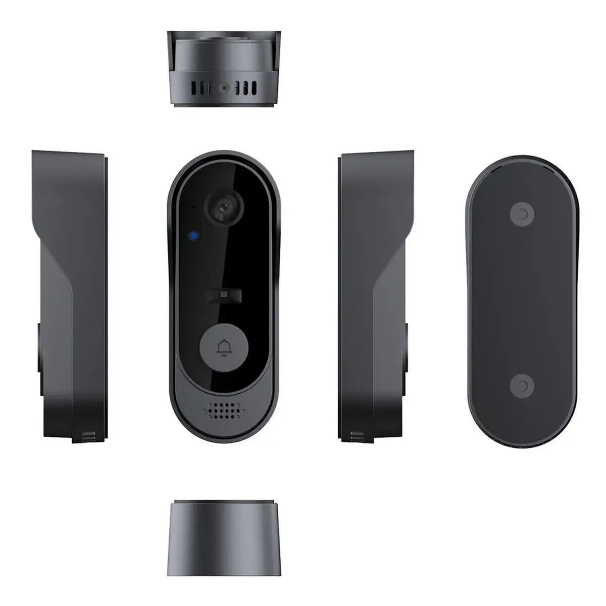 Draadloze Video Deurbel met HD Camera Nachtzicht Tweeweg Audio Weerbestendig IP65 Gratis Cloudopslag | Sansoti