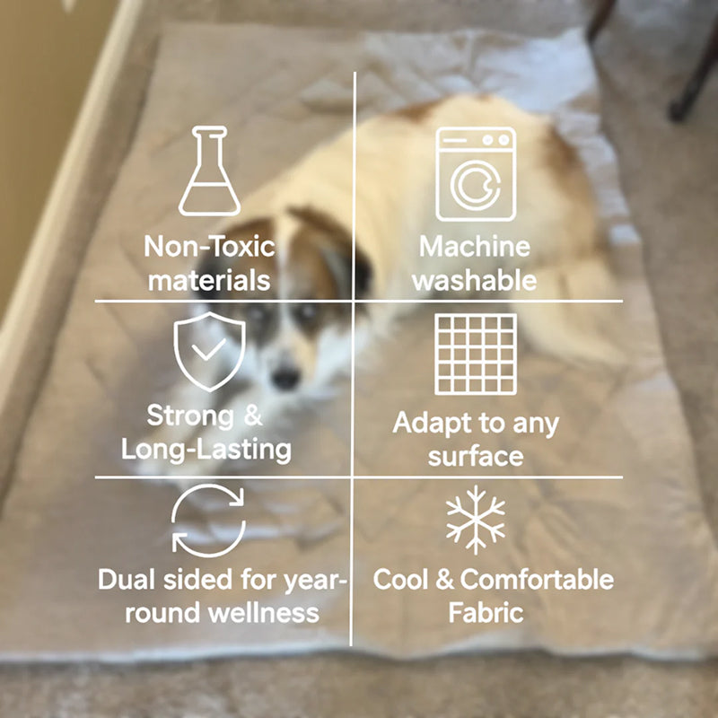 Selbstaktivierende Kühlmatte für Hunde mit Arc-Chill-Technologie, OEKO-TEX-zertifiziert, kühlender Komfort für Haustiere | Sansoti