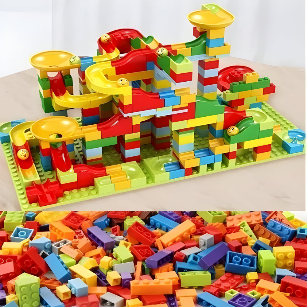 Modulaire Knikkerbaan Bouwspeelgoed Kunststof voor Kinderen Creatief Educatief Constructieset | Sansoti