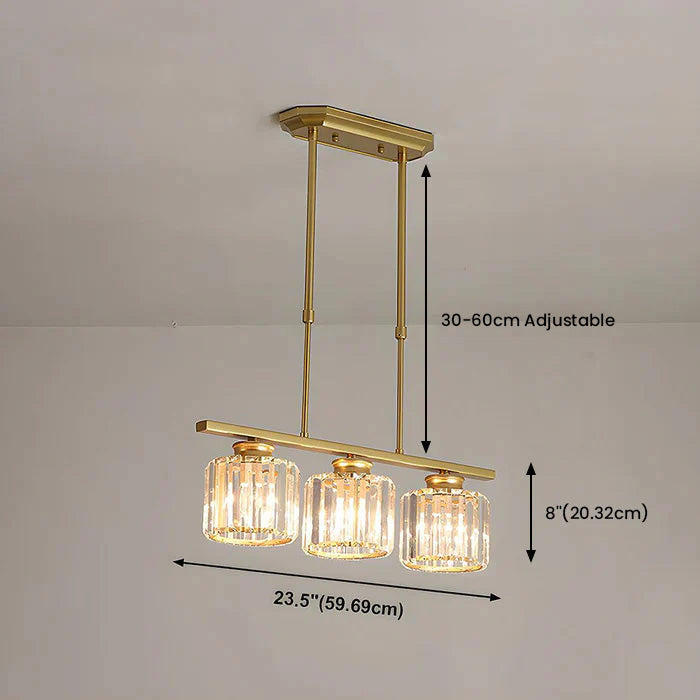 Suspension Verre E27 Noir 3 ou 4 lumières Table à manger Îlot de cuisine Suspension scandinave Plafonnier Cuisine Salon | Restfield