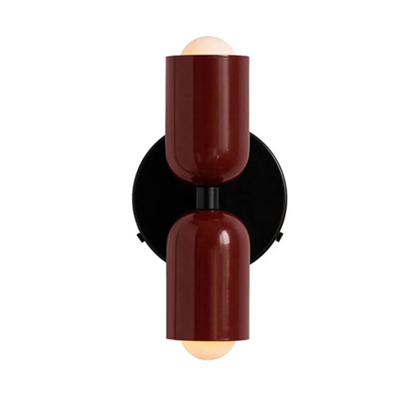 Louvel wandlamp glas dubbel lichtpunt groen wandverlichting woonkamer slaapkamer modern design up down verlichting compact 12 cm | Sansoti