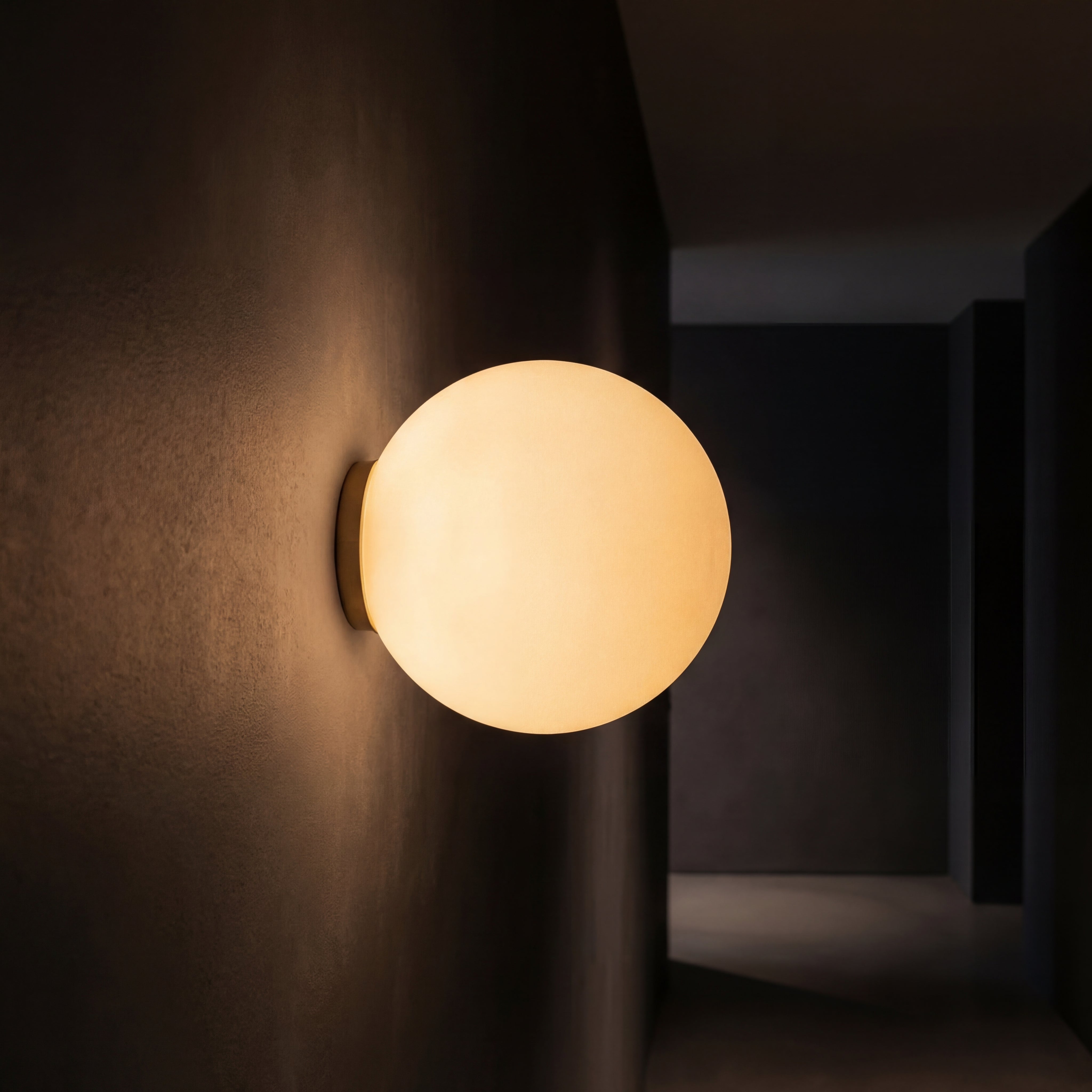 Runde Wandleuchte mit LED-Beleuchtung Ø12-20cm Integrierte Lichtquelle Flur Schlafzimmer Badezimmer Modernes Design | Sansoti