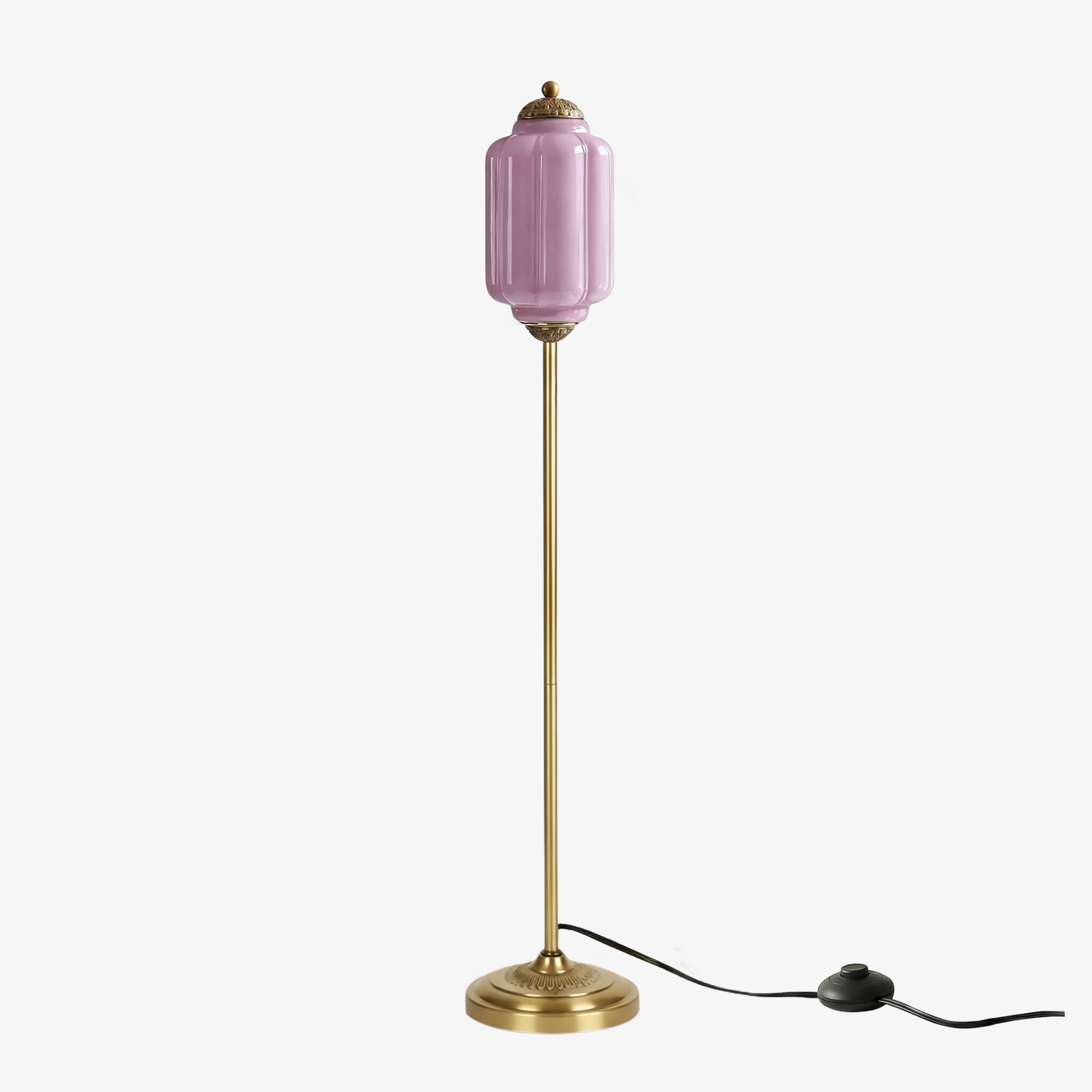 Decoratieve Glazen Pompoen Vloerlamp Retro Organische Stijl Woonkamer Staande Lamp | Sansoti