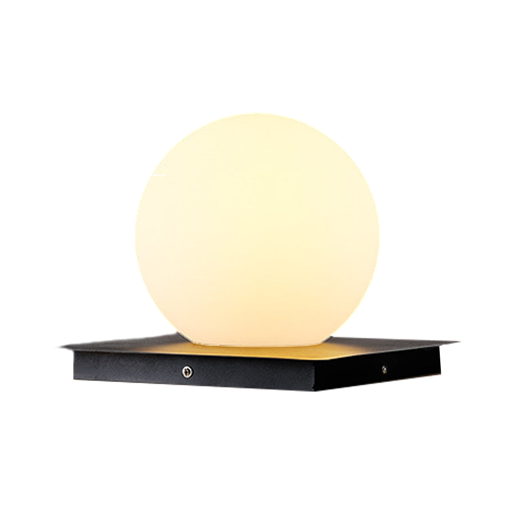 Lampe d’extérieur sur socle en acier inoxydable - boule, cube, cylindre - éclairage de jardin IP65 étanche, éclairage LED pour allées | Sansoti