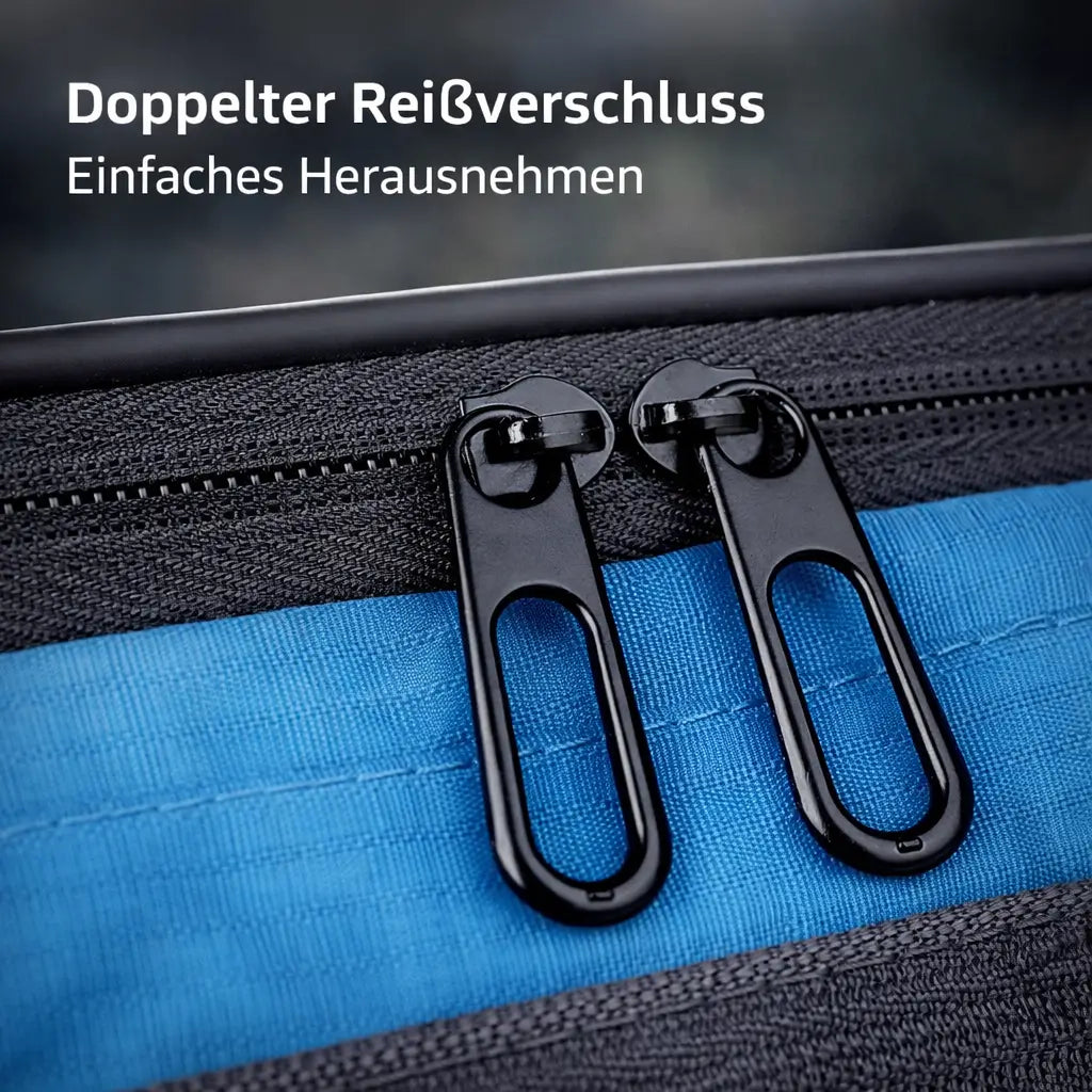 Fahrradtasche für den Lenker mit Handyhalterung, Touchscreen, wasserdichtem Fach, Navigation, Fahrradzubehör und Lenkertasche | Sansoti