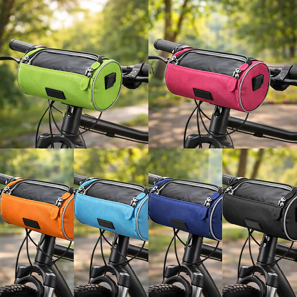Fahrradtasche für den Lenker mit Handyhalterung, Touchscreen, wasserdichtem Fach, Navigation, Fahrradzubehör und Lenkertasche | Sansoti