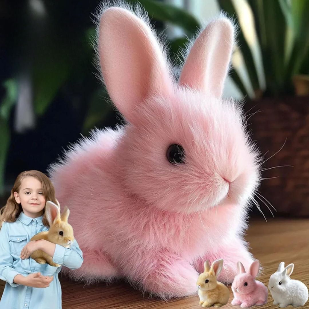 Interactief Pluche Konijn met Realistische Bewegingen – Zacht Speelknuffel voor Kinderen en Decoratie | Sansoti
