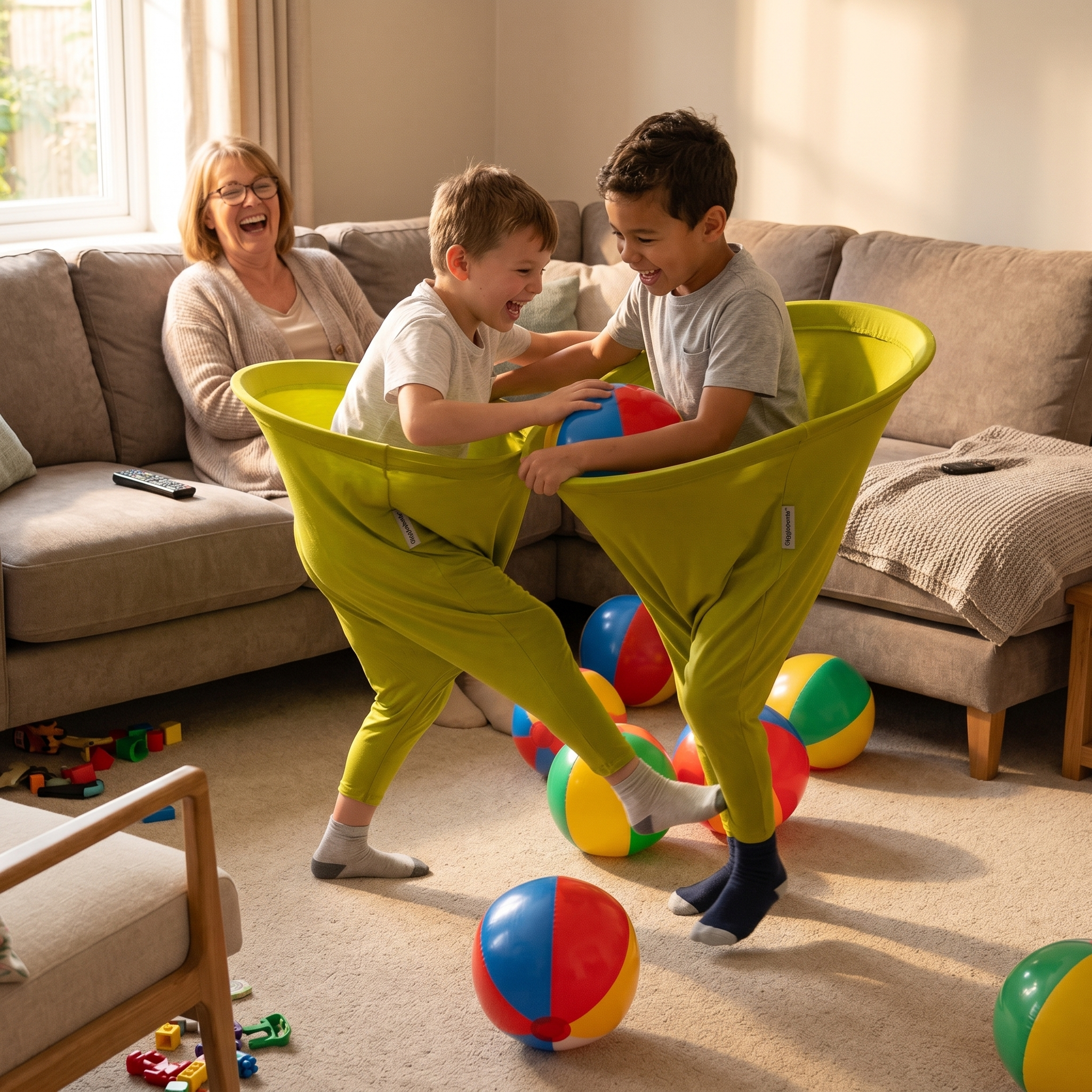 Reuzenpanty Feestspel voor Familie & Vrienden – Vrolijke Balvanggame voor Kinderen & Volwassenen | Sansoti