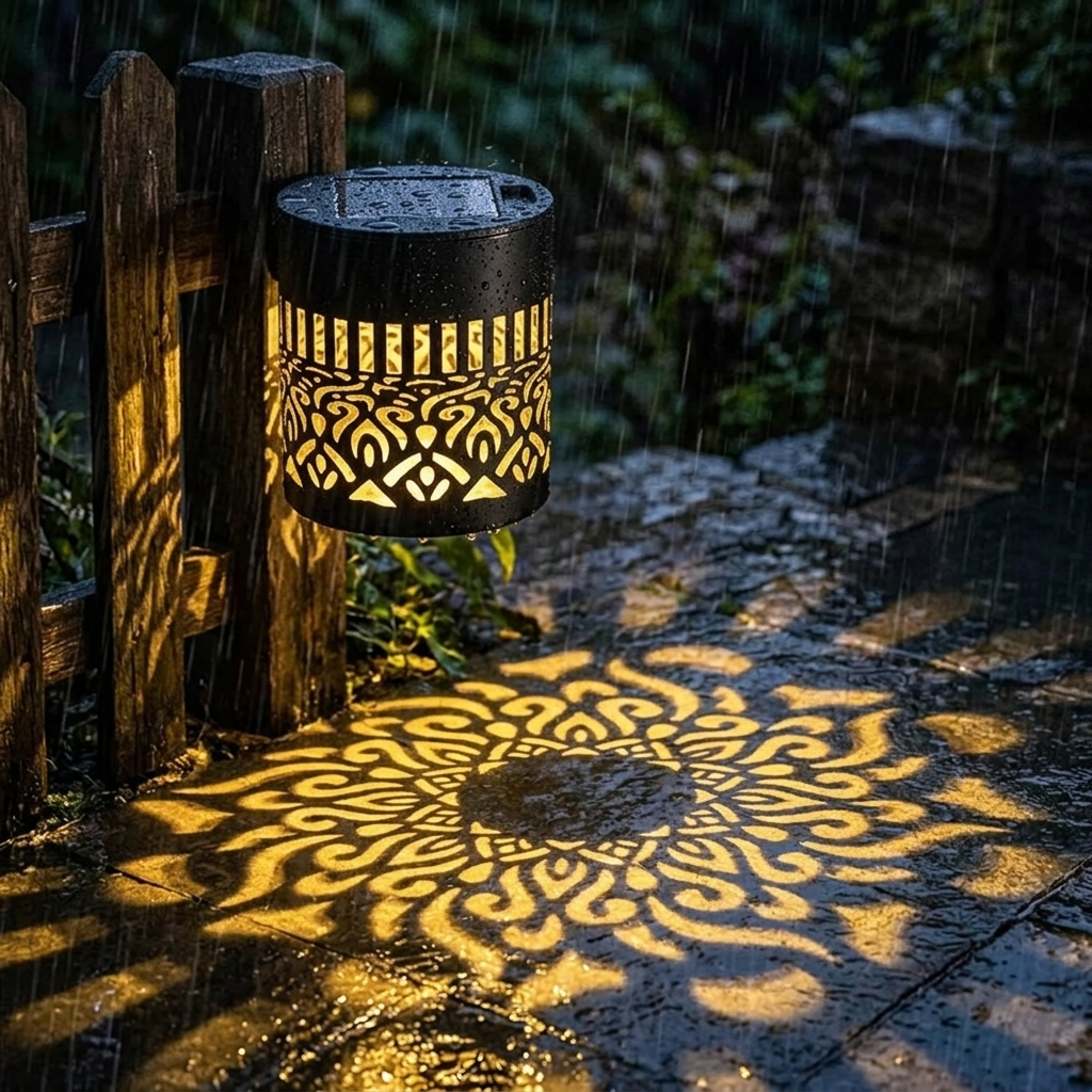 Solar Mandala Projectielicht – Tuindecoratie met Automatische Nachtverlichting en Schaduwpatroon | Sansoti