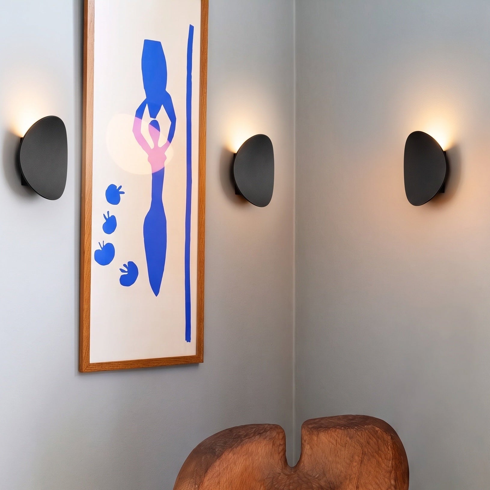 Applique murale ronde en aluminium avec éclairage LED, design moderne, pour salon, chambre et couloir, éclairage d’ambiance | Sansoti