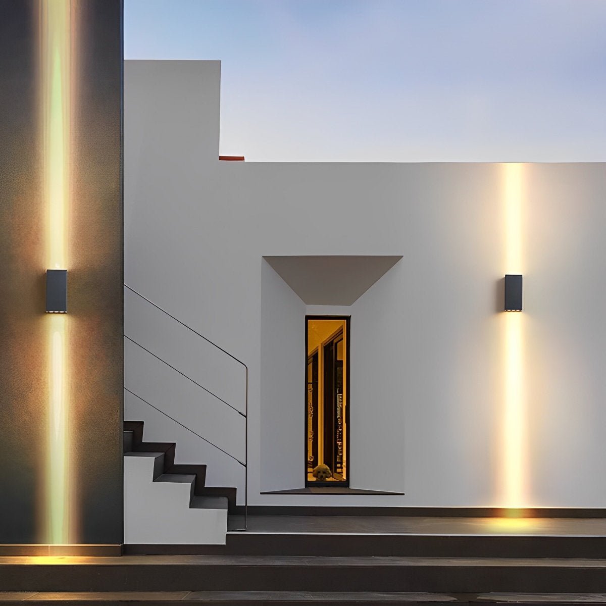 Außenlampe LED Wandleuchte IP65 Aluminium Anthrazit Auf- und Abwärtslicht Fassade Garten Einfahrt Terrasse Außenbeleuchtung Modern | Restfield