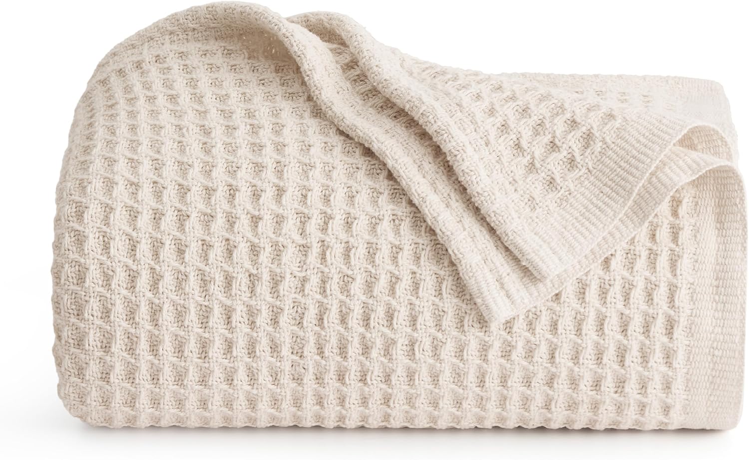 Lichtgewicht Katoenen Wafelplaid Tweepersoonsbed Zacht Ademend Deken Scandinavisch Design 90x90 cm Woonkamer | Sansoti