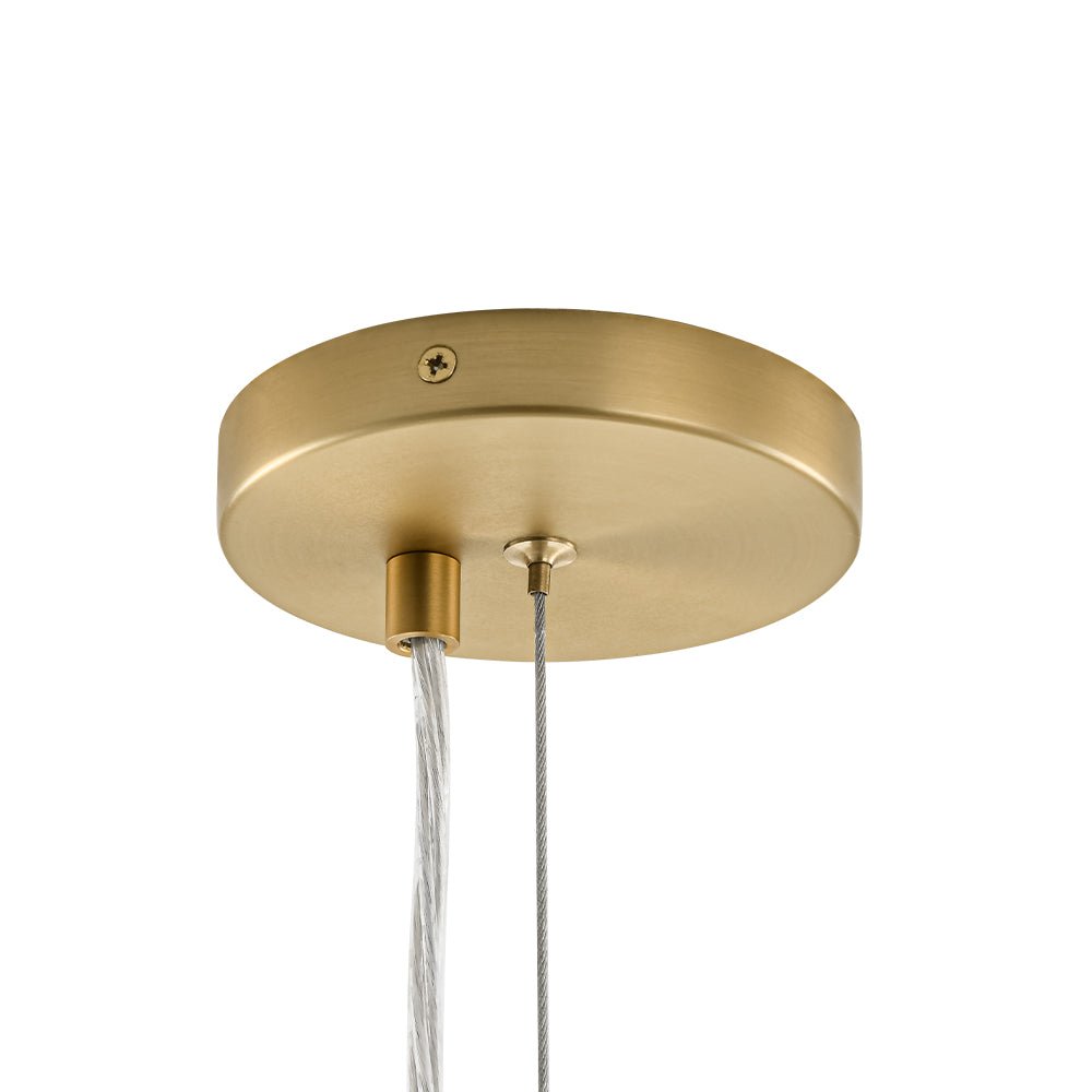 Glaskugeln Hängeleuchte Cluster Messing 50cm 6-flammig G9 Transparent Wohnzimmer Esszimmer Schlafzimmer Eingang Bubble Kronleuchter Dimmbar Kücheninsel | Restfield