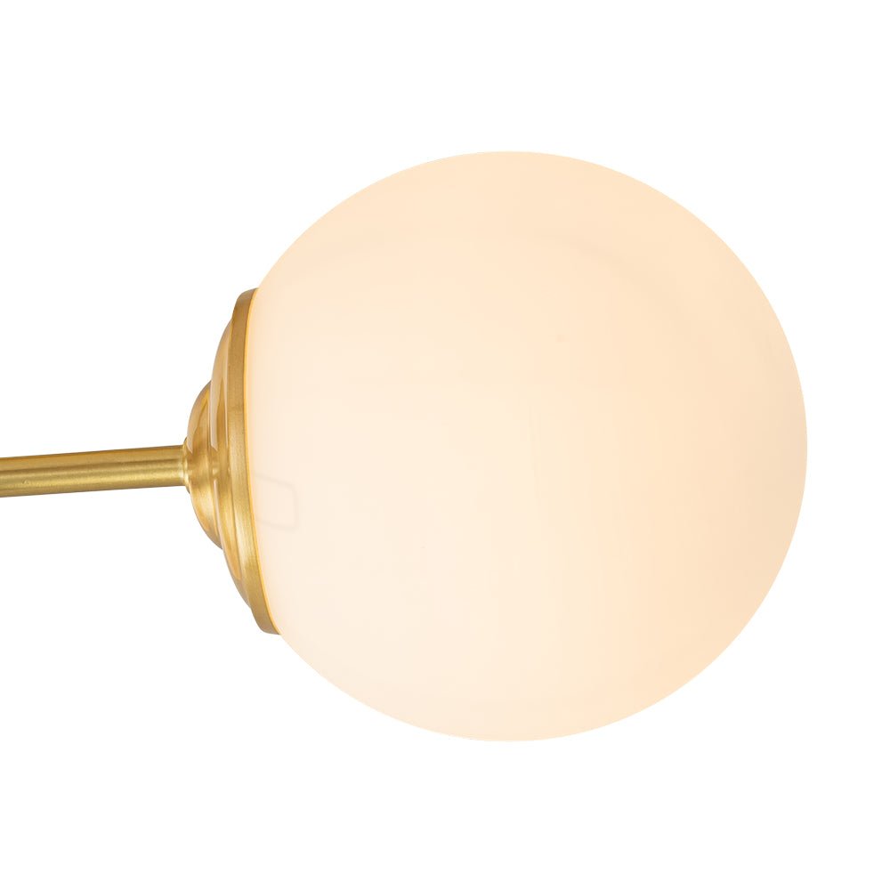 Sputnik Plafondlamp 3 Lichts Messing Opaal Glas 48cm E26 Woonkamer Slaapkamer Eetkamer Entree Mid-Century Bubble Flush Mount Badkamer | Sansoti