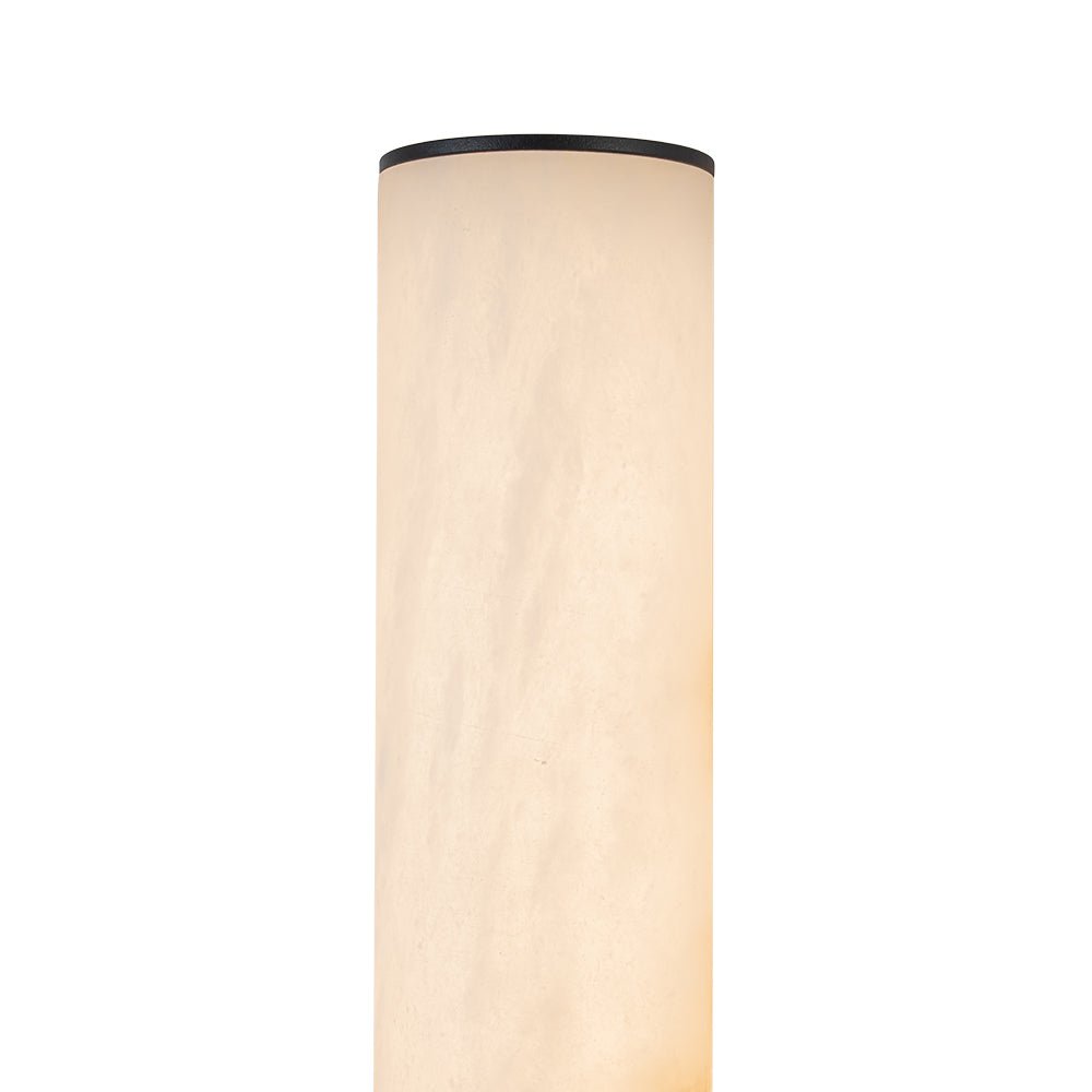 Lineaire LED Wandlamp met Albast – Moderne Badkamerverlichting in Messing of Zwart – 60cm Dimbaar 3000K | Sansoti