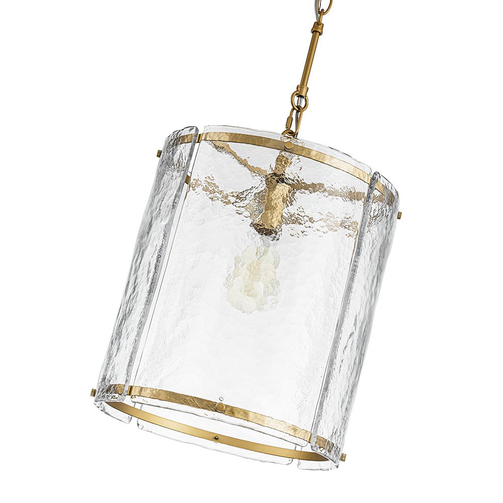 Hanglamp Cilinder Glas Messing Nikkel 32cm E26 Verstelbaar Keuken Eetkamer Entree Kooi Pendel Woonkamer Badkamer Farmhouse | Sansoti