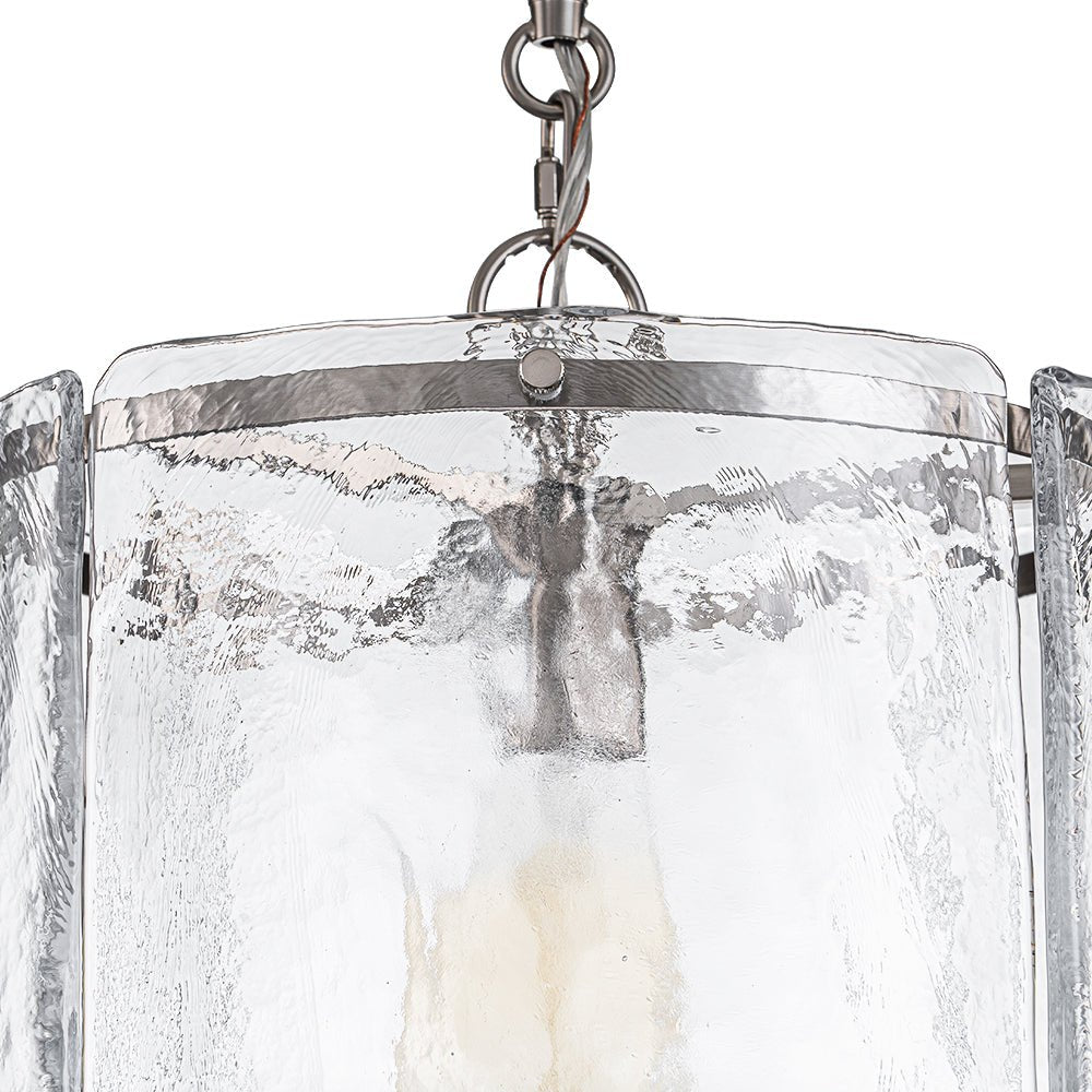 Hanglamp Cilinder Glas Messing Nikkel 32cm E26 Verstelbaar Keuken Eetkamer Entree Kooi Pendel Woonkamer Badkamer Farmhouse | Sansoti