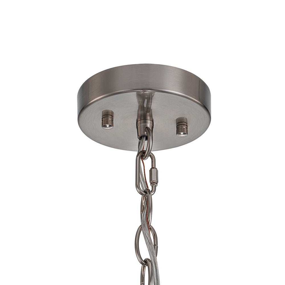 Hanglamp Cilinder Glas Messing Nikkel 32cm E26 Verstelbaar Keuken Eetkamer Entree Kooi Pendel Woonkamer Badkamer Farmhouse | Sansoti
