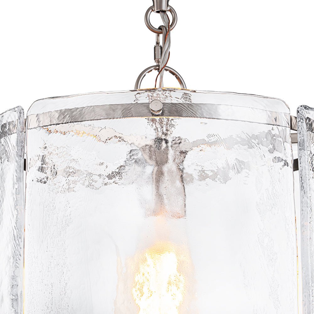 Hanglamp Cilinder Glas Messing Nikkel 32cm E26 Verstelbaar Keuken Eetkamer Entree Kooi Pendel Woonkamer Badkamer Farmhouse | Sansoti
