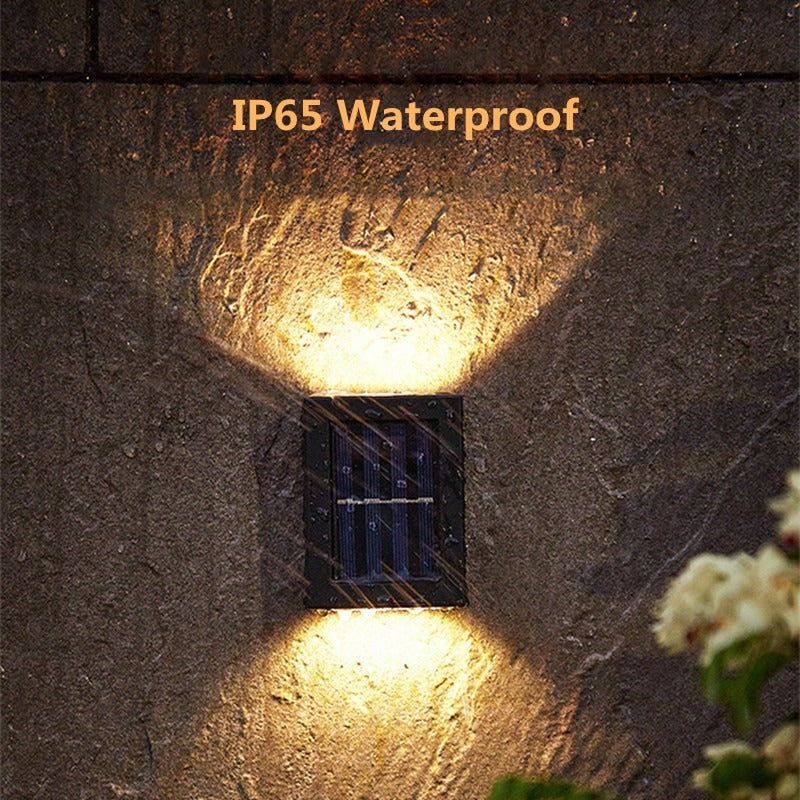 Lampe d'extérieur LED solaire étanche IP65 en ABS éclairage de jardin 8 heures d'autonomie éclairage d'ambiance économe en énergie jardin | Sansoti