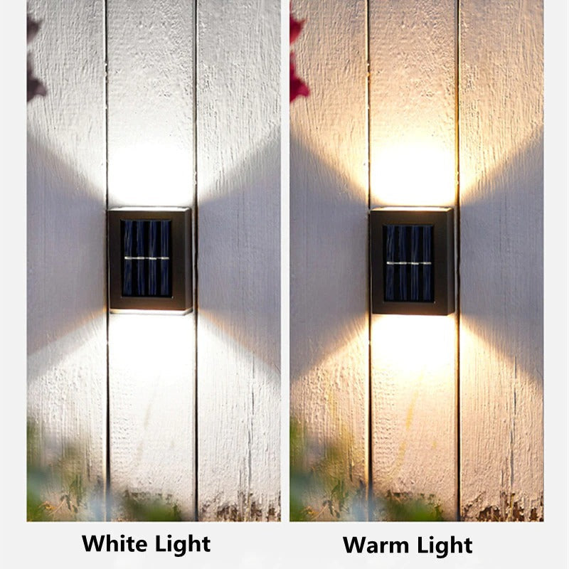 Lampe d'extérieur LED solaire étanche IP65 en ABS éclairage de jardin 8 heures d'autonomie éclairage d'ambiance économe en énergie jardin | Sansoti