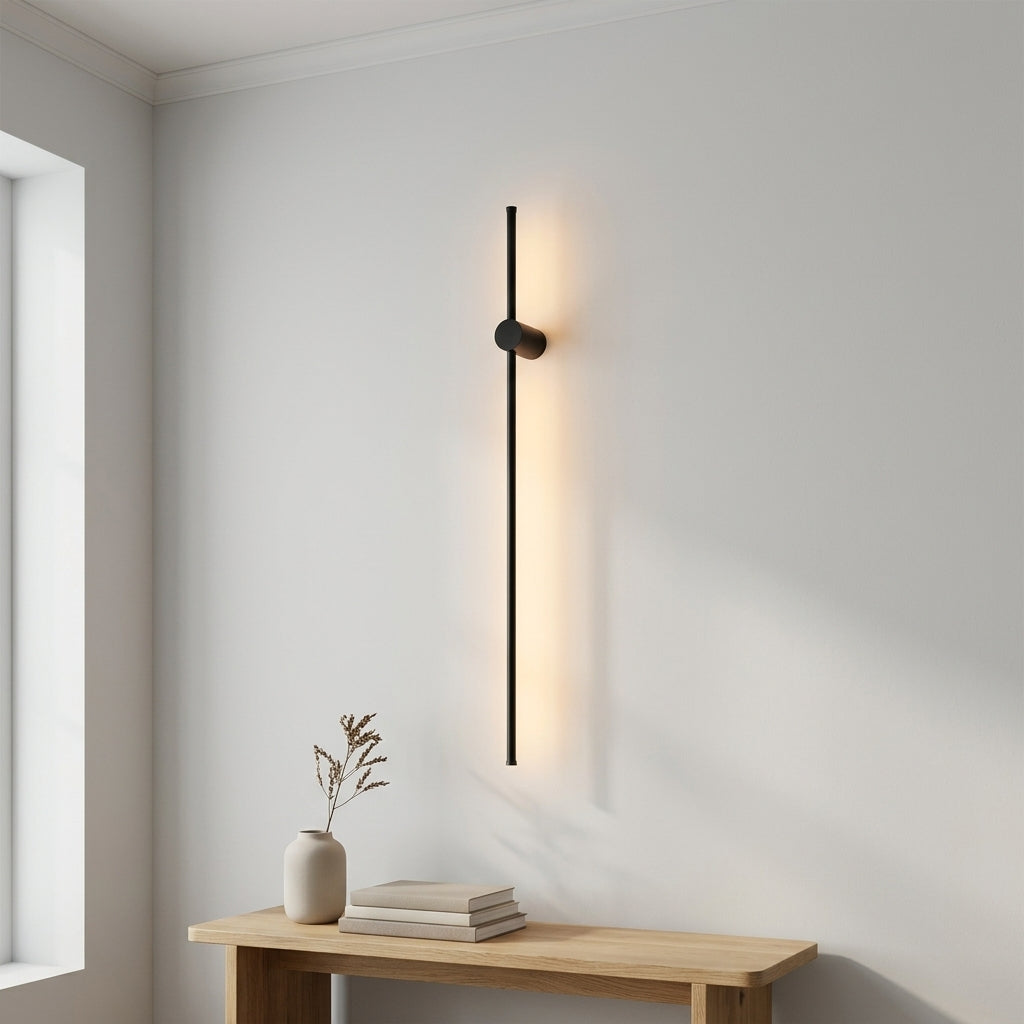 Rotatable LED Wall Lamp Sleek Linear Design Iron Acrylic 60-100cm Dining Room Bar Modern Interior Lighting | Sansoti