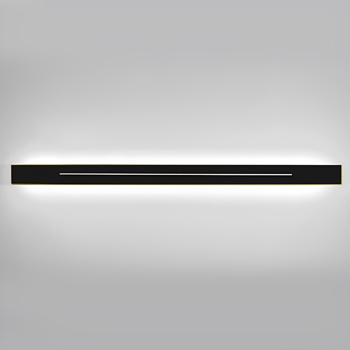 Applique murale bande LED Noir Fer Acrylique Salon Chambre Linéaire 60cm 80cm 100cm 120cm 3 modes de couleur Minimaliste Accent miroir | Restfield