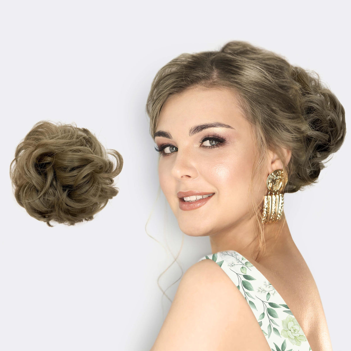 Haarextension Scrunchie Synthetisch Haar Volume Knot Elastiek Diverse Kleuren Haar Styling Accessoire Haaropsteek | Sansoti