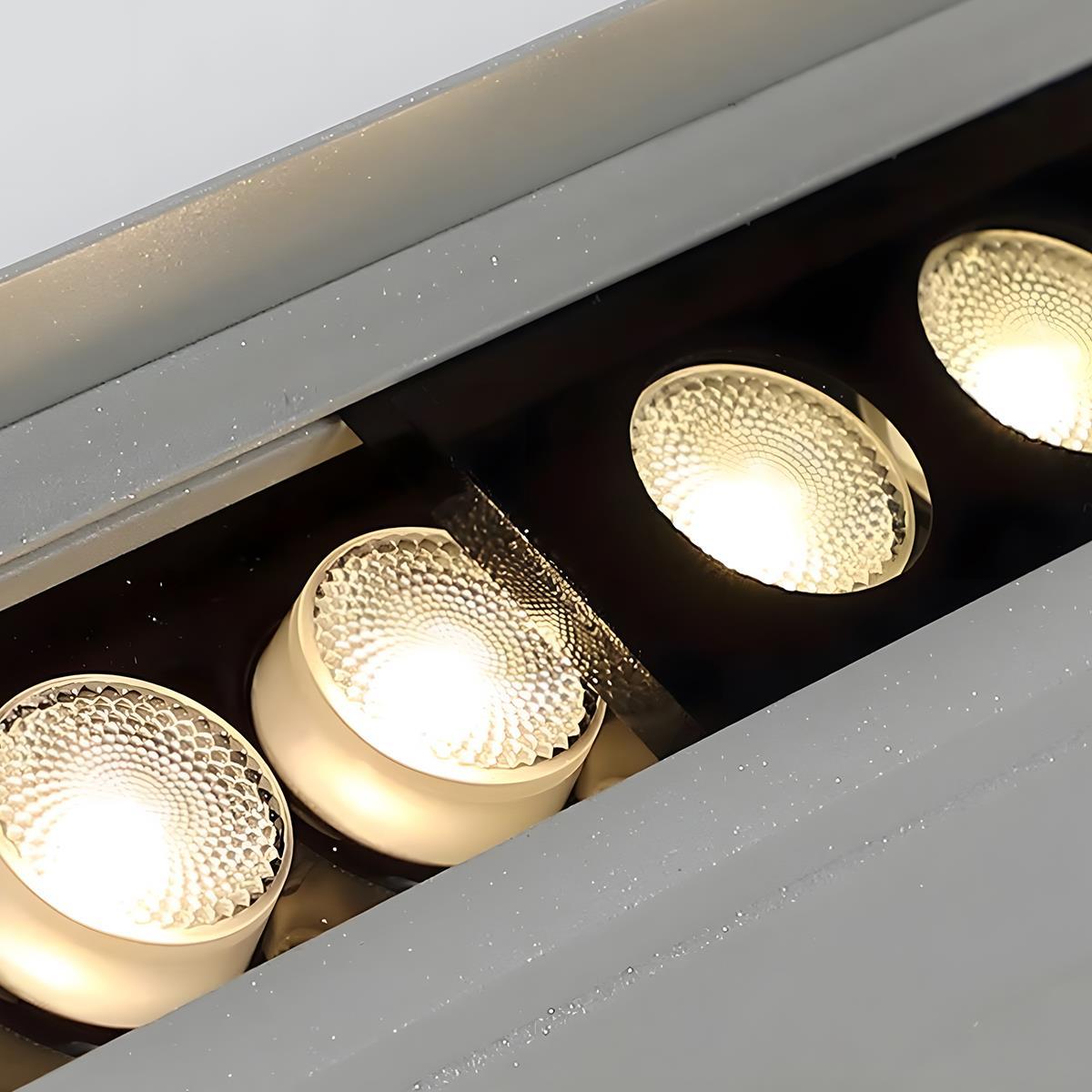 Lave-mur LED RGB Aluminium 24V IP65 Façade Jardin Applique Barre lumineuse Couleur Dimmable Extérieur Éclairage d'accent Villa | Restfield