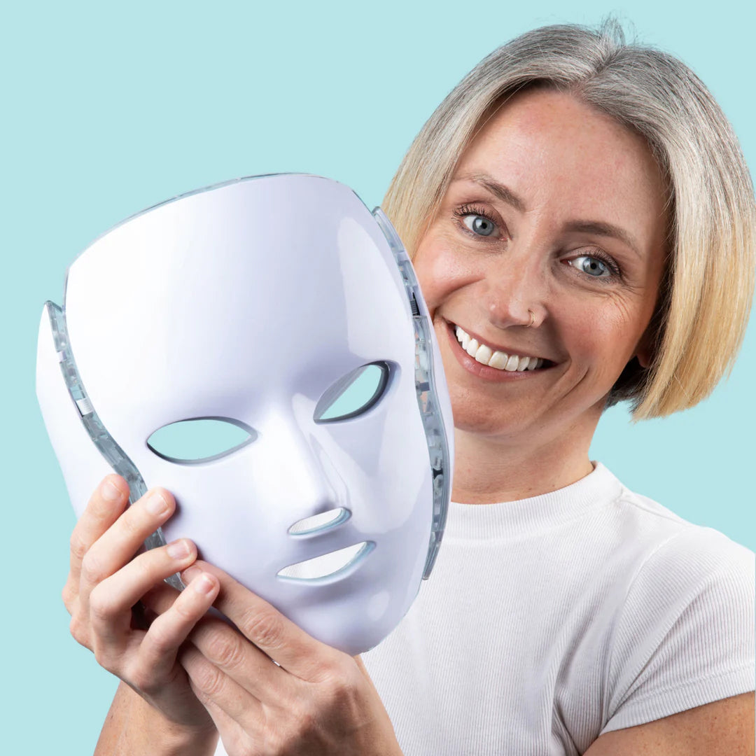 LED Gezichtsmasker met 7 Kleuren Lichttherapie voor Huidverjonging Anti-Aging en Huidverzorging Thuis | Sansoti