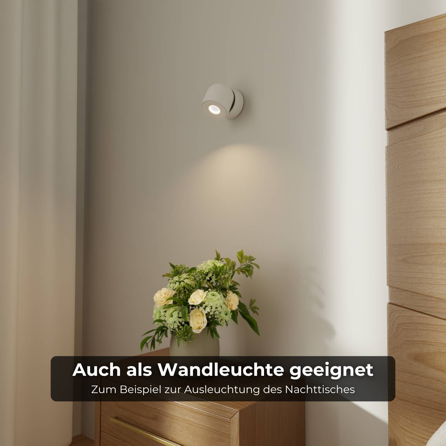 Verstelbare plafondlamp met draaibare lichtkop en warm 2700k licht | Sansoti