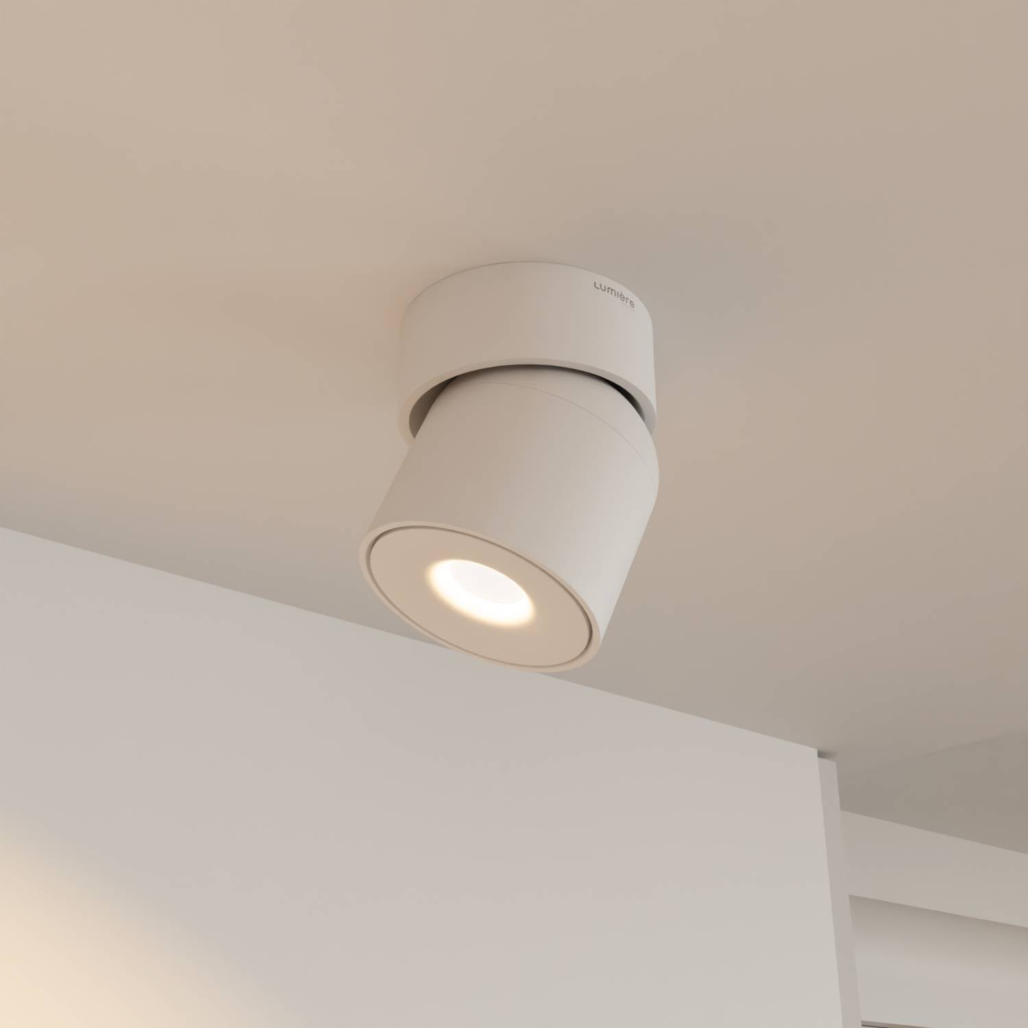 Verstelbare plafondlamp met draaibare lichtkop en warm 2700k licht | Sansoti