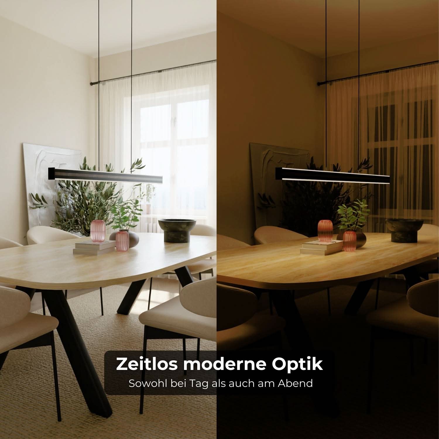 Extra warme design hanglamp 2200K met indirecte verlichting | Sansoti