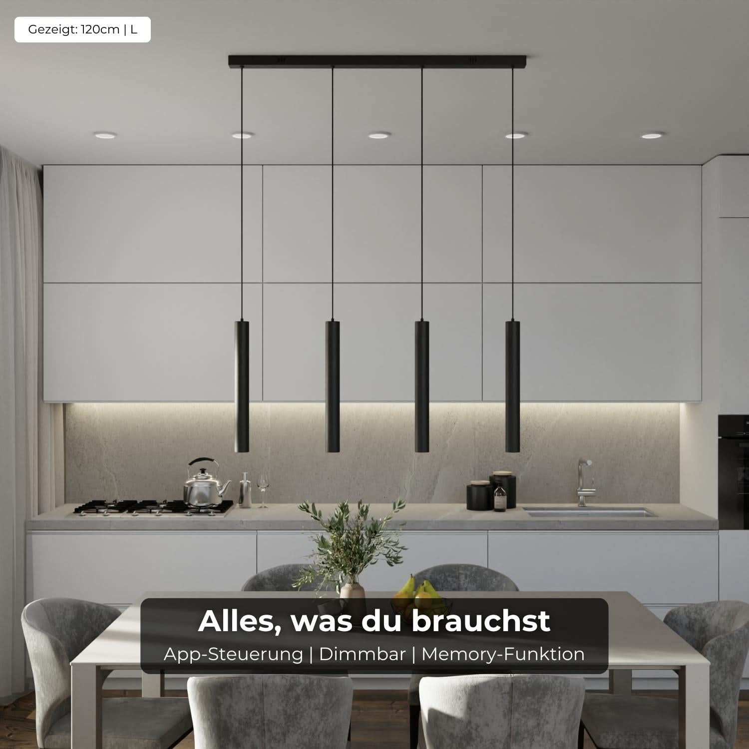 Moderne design hanglamp met verstelbare lichtkoppen | Sansoti