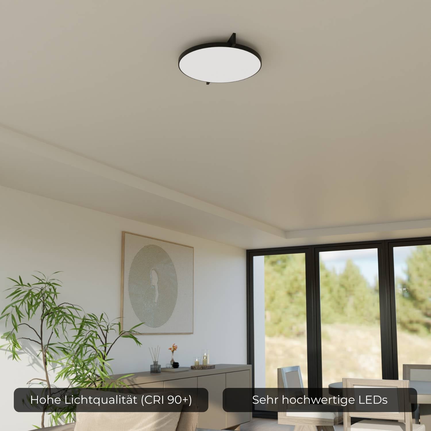 Plafonnier avec lumière chaude 2700K pour une ambiance calme et uniforme | Restfield