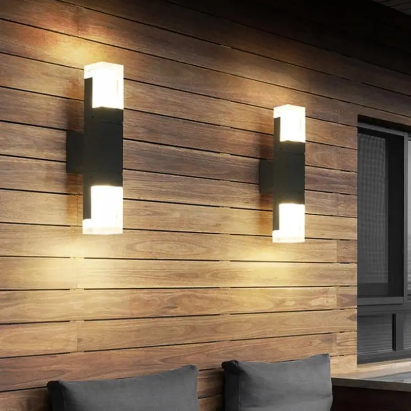 Außenwandleuchte Schwarz Aluminium LED Bewegungssensor IP65 10W Warmweiß Modern | Restfield