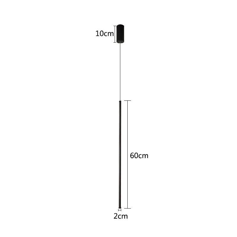 Hängeleuchte LED Modern Aluminium Schwarz Minimalistisches Design Verstellbares Kabel | Restfield
